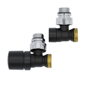 Set of stopcocks for water pound, mat black