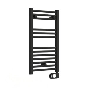 Електрическа лира за баня Crystal E-JADE MATT BLACK 300W 720×400mm