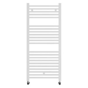 Алуминиева водна лира за баня Crystal BAUXITE, бял гланц, 552 W, 400×900 mm