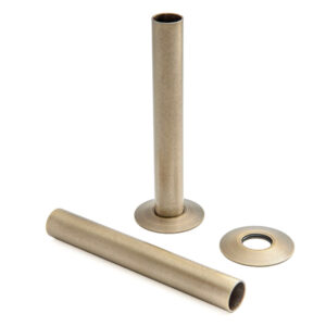 Set of decorative tubes and rosettes SB-Brass (brushed brass, satin)